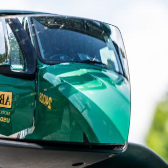 Abilene Truck in a Mirror Reflection